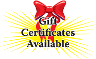 Gift Certificates Available (Agarra un Certificado)